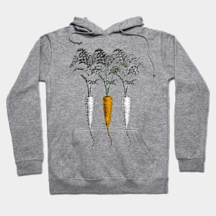 Three Carrots - The Root of all Vegetables Hoodie